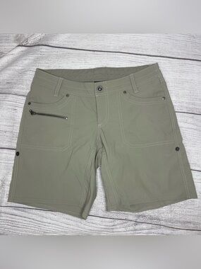 Kuhl Women’s 4 Tan Hiking 5 Pocket Cargo Cuffed Shorts